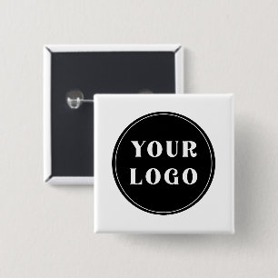 aangepast, uniek, strak & minimalistisch vierkante button 5,1 cm