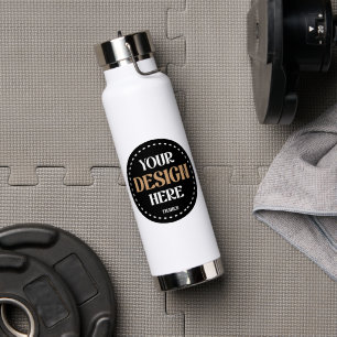 aangepast, uniek, strak & minimalistisch waterfles