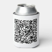 Aangepast URL-vierkant van aangepaste QR-code Blikjeskoeler (Blikje Voorkant)