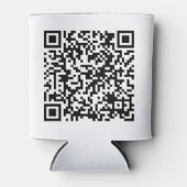 Aangepast URL-vierkant van aangepaste QR-code Blikjeskoeler (Voorkant)
