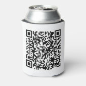 Aangepast URL-vierkant van aangepaste QR-code Blikjeskoeler (Blikje Achterkant)