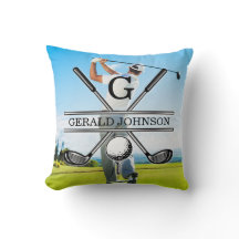 Aangepast Uw Afbeelding Golf Monogram Ontwerp