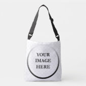 Aangepast uw afbeelding hier crossbody tas (Voorkant)