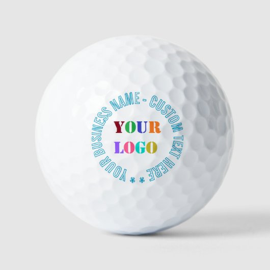 Aangepast Uw Bedrijf Logo Tekststempels Golfballen (Voorkant)