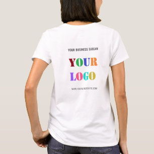 Aangepast uw bedrijfs Logo en tekst T-Shirt