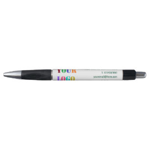 Aangepast uw bedrijfs Logo- en tekstpen Uw kleuren Pen