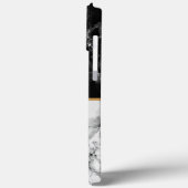 Aangepast uw brief Marble Design iPhone Case (Achterkant / Links)