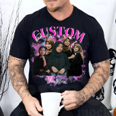 Aangepast Uw Eigen Bootleg Foto Bootleg Vriendin T-shirt
