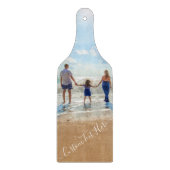 Aangepast uw favoriete foto snijplank met tekst (Voorkant)