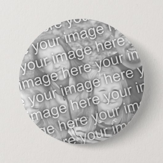 Aangepast uw foto 3-inch Button Sjabloon (Voorkant)