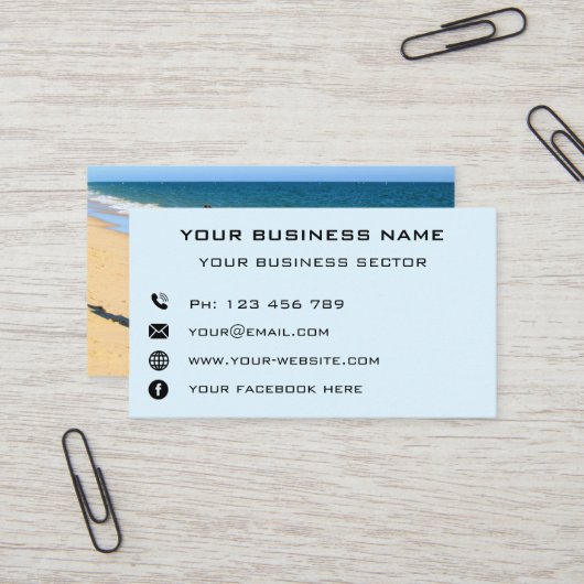 Aangepast uw foto gepersonaliseerd Visitekaartje (Voorkant / Achterkant in situ)