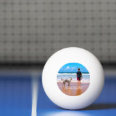 Aangepast uw foto Ping Pong Ball met tekst (Net)