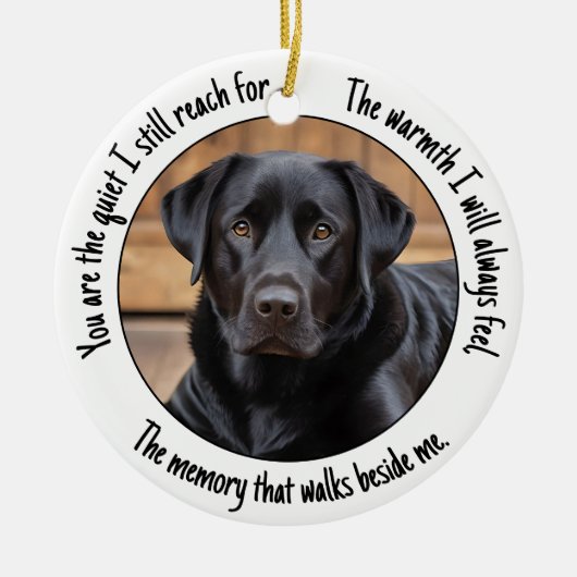 Aangepast Uw Foto Rustig Verse Herdenking Keramisch Ornament (Voorkant)