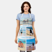 Aangepast uw fotocollage Schort met tekstnaam (Gedragen)