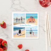 Aangepast uw fotocollage servetten met tekst (Insitu)