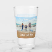 Aangepast uw fotoglas met gepersonaliseerde tekst glas (Achterkant)