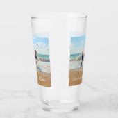 Aangepast uw fotoglas met tekstnaam glas (Links)