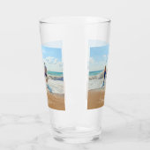 Aangepast uw fotoglas met tekstnaam glas (Links)