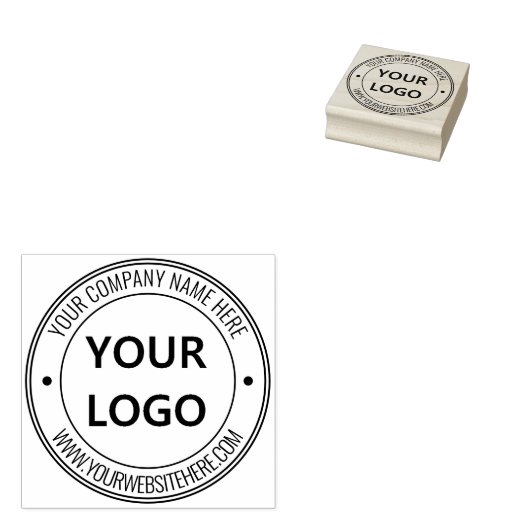 Aangepast uw Logo Naam Website Professionele Stemp Rubberstempel (Gestempeld)