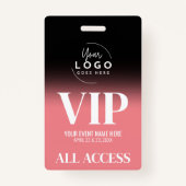 Aangepast uw Logo VIP-evenement Badge (Achterkant)