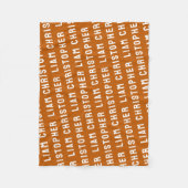 Aangepast uw pasgeboren gepersonaliseerde zoon bab fleece deken (Voorkant)