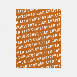 Aangepast uw pasgeboren gepersonaliseerde zoon bab fleece deken