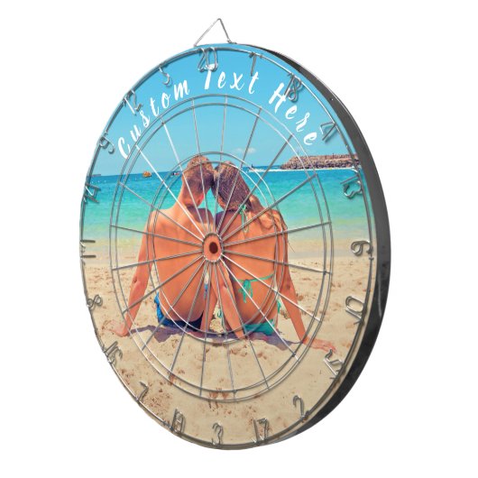 Aangepast uw Photo Dart Board Gift met aangepaste  Dartbord (Voorkant Rechts)