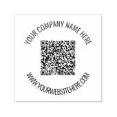 Aangepast uw QR-code en tekst op maat van stempel (Design)