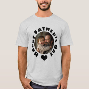 Aangepast Vaderdag T-shirt met foto Pap Gift
