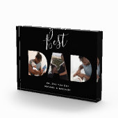 Aangepast vaders Dag Foto Collage Beste pap script (Rechts)