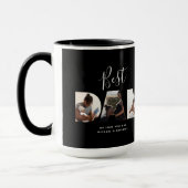 Aangepast vaders Dag Foto Collage Beste pap script Mok (Links)