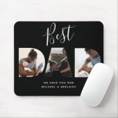 Aangepast vaders Dag Foto Collage Beste pap script Muismat (Met muis)