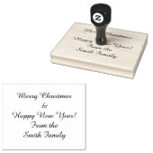 Aangepast vakantiebericht 	rubberstempel (Gestempeld)