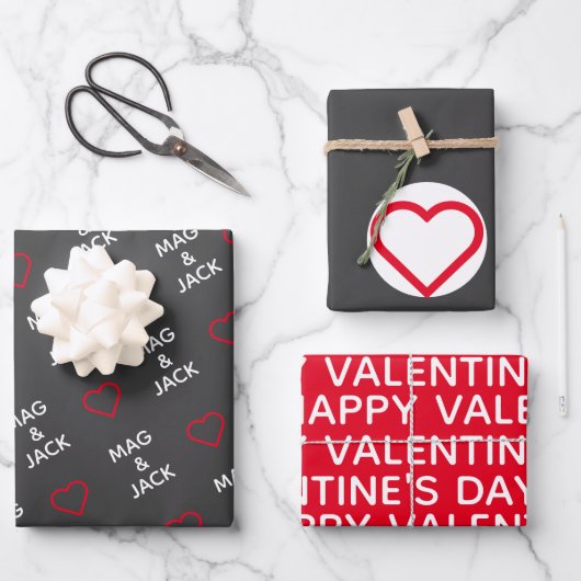 Aangepast Valentijnsdag-opvulpapier Inpakpapier Vel (Voorkant)