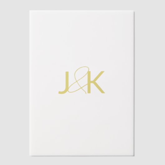 Aangepast Vellum-overlay-papier Vellum Uitnodigingen (Voorkant)