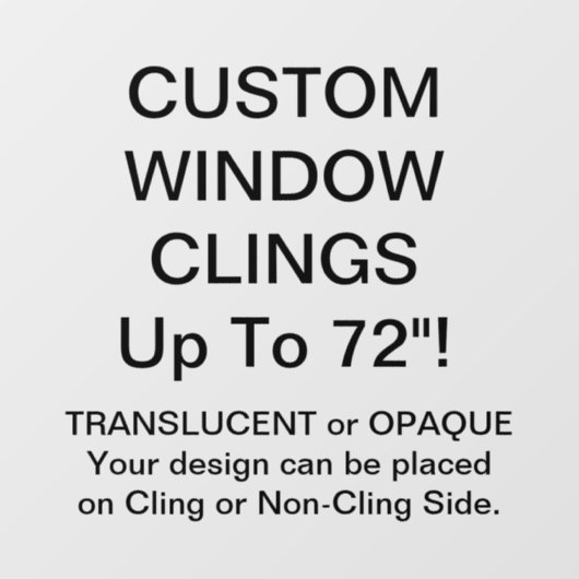 Aangepast venster PARTIEEL TRANSPARANT 4 x 4 inch Raamsticker (Vel)