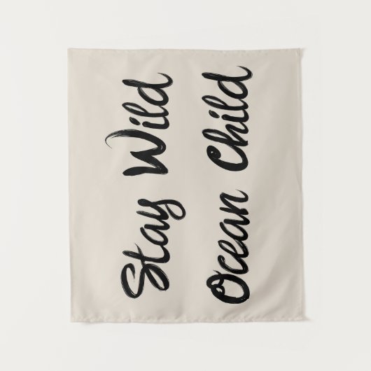 Aangepast verblijf Wild Ocean Child Nursery Boho K Wandkleed (Voorkant)