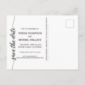 Aangepast Verloving van Foto Modern script Briefkaart (Achterkant)