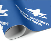 Aangepast verpakkingspapier met vingerafdruk van j cadeaupapier (Rol Hoek)