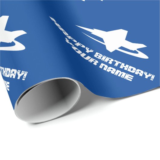 Aangepast verpakkingspapier met vingerafdruk van j cadeaupapier (Rol Hoek)