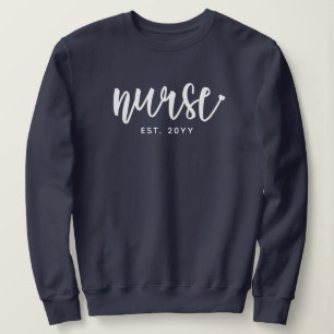 Aangepast verpleegster Est Typografie Nurse RN afs Trui