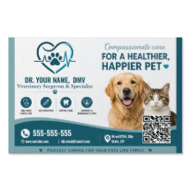 Aangepast veterinair bord met QR-code