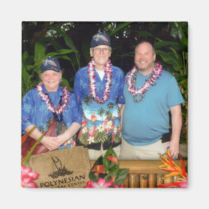 Aangepast vierkant magneet, foto-Hawaii-toeristen Magneet