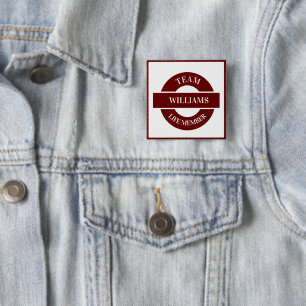 Aangepast Vierkante Button 5,1 Cm