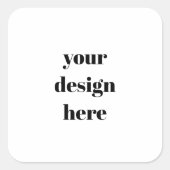 Aangepast Vierkante Sticker (Voorkant)