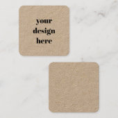 Aangepast Vierkante Visitekaartje (Voorkant / Achterkant)