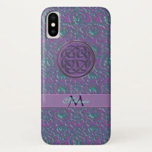 Aangepast Vintage Celtic Knot iPhone X Hoesje