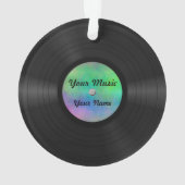 Aangepast vinylrecord fake ornament (achterkant)