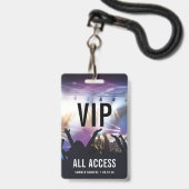 Aangepast VIP Al Toegangsconcert Badge (Front with Lanyard)