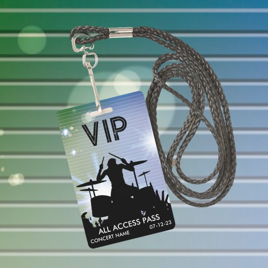 Aangepast VIP All Access Concert Badge